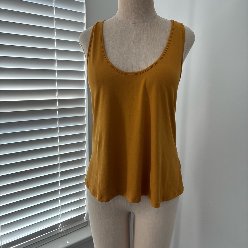 Intimately Free People Women's Mustard T-Back Tank Top
